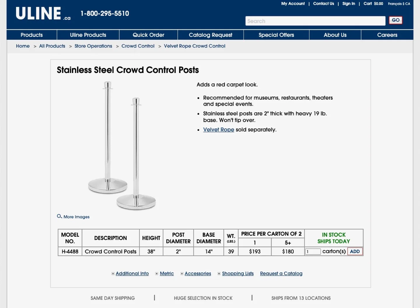 BRAND NEW - Stainless Steel Stanchions Crowd Control Posts (x2) image indicator(5)