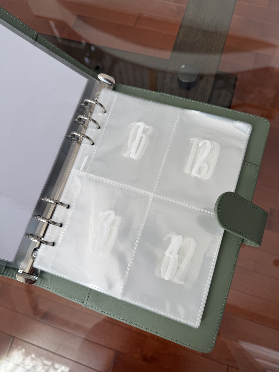 Sage Green 100 Envelope Savings Challenge Binder - photo 4