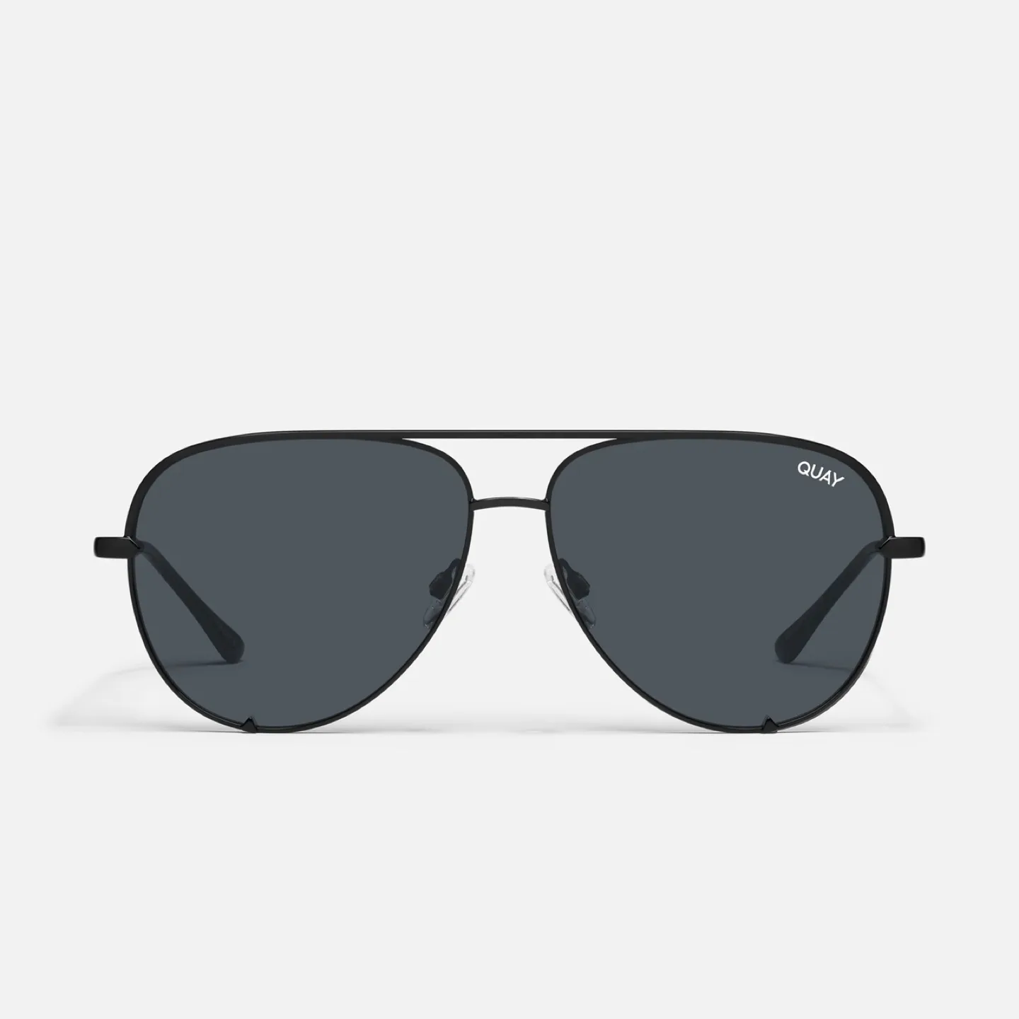 QUAY High Key Aviator Sunglasses - Black/Smoke image indicator(2)