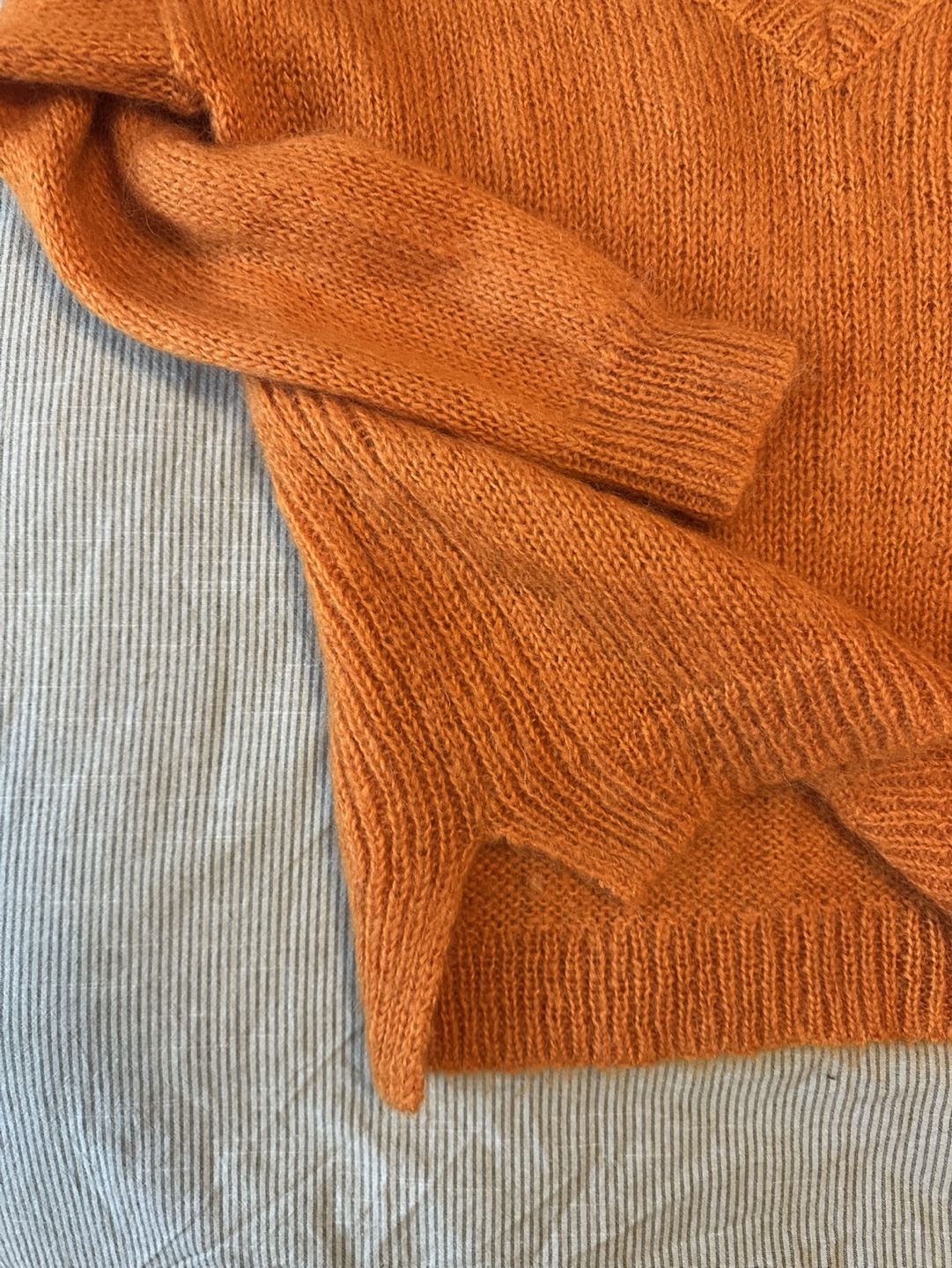 Orange Topshop Mohair Knit Sweater - photo 3