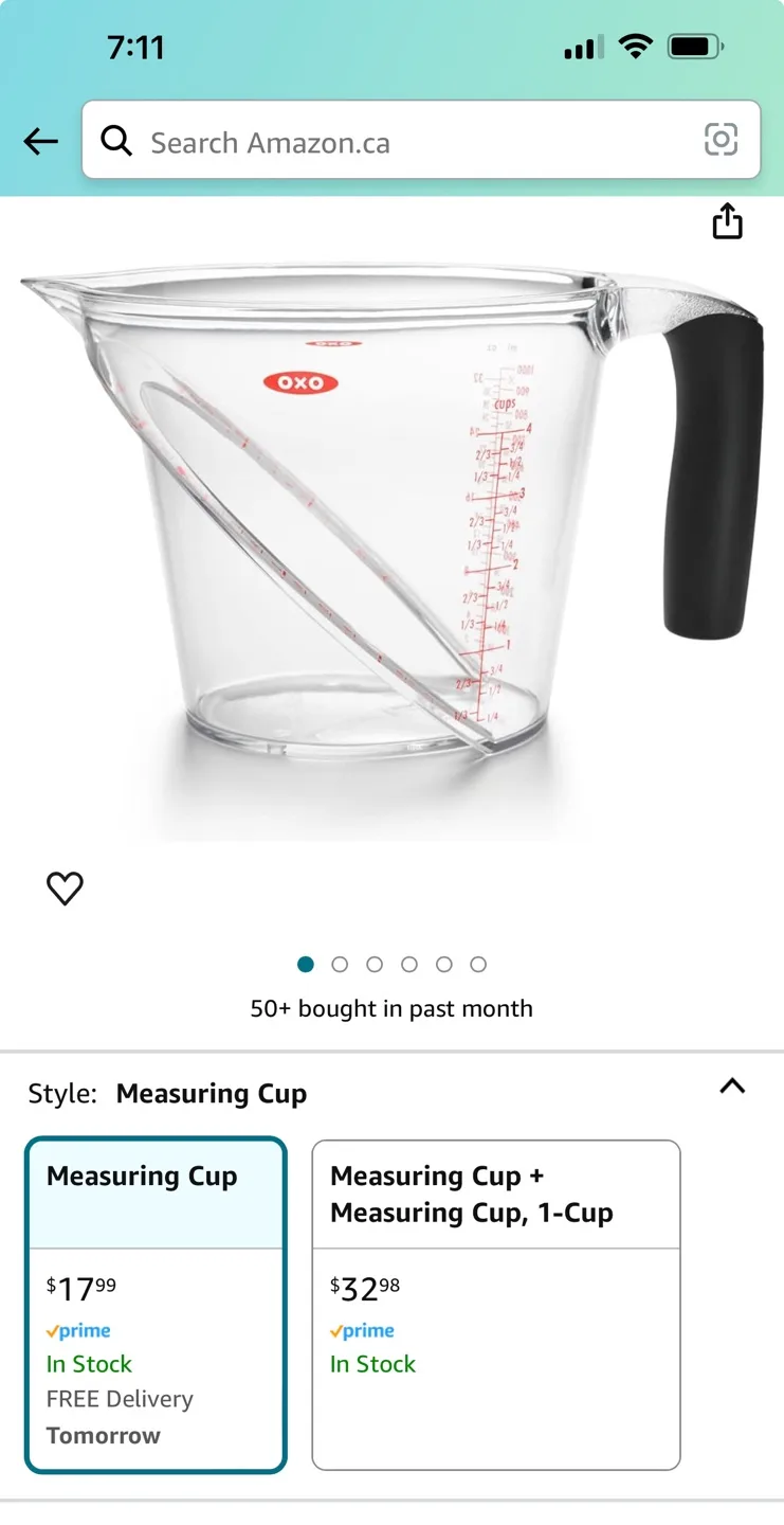 1-litre Top View Measuring Cup image indicator(2)
