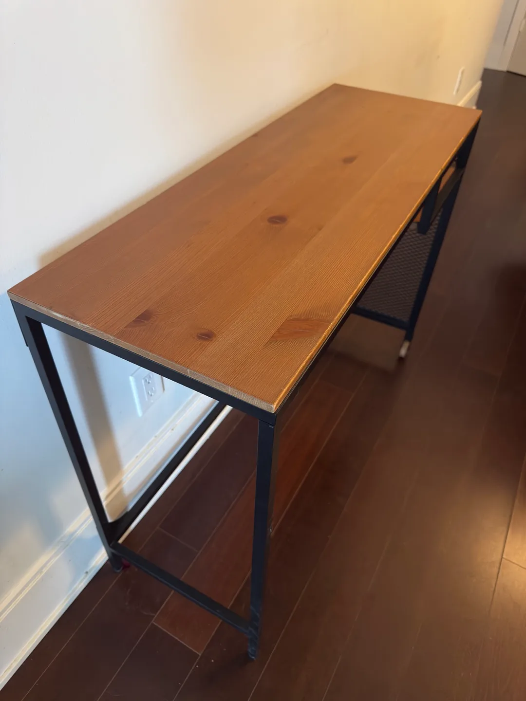 IKEA Desk with Metal Frame and Wheels image indicator(2)