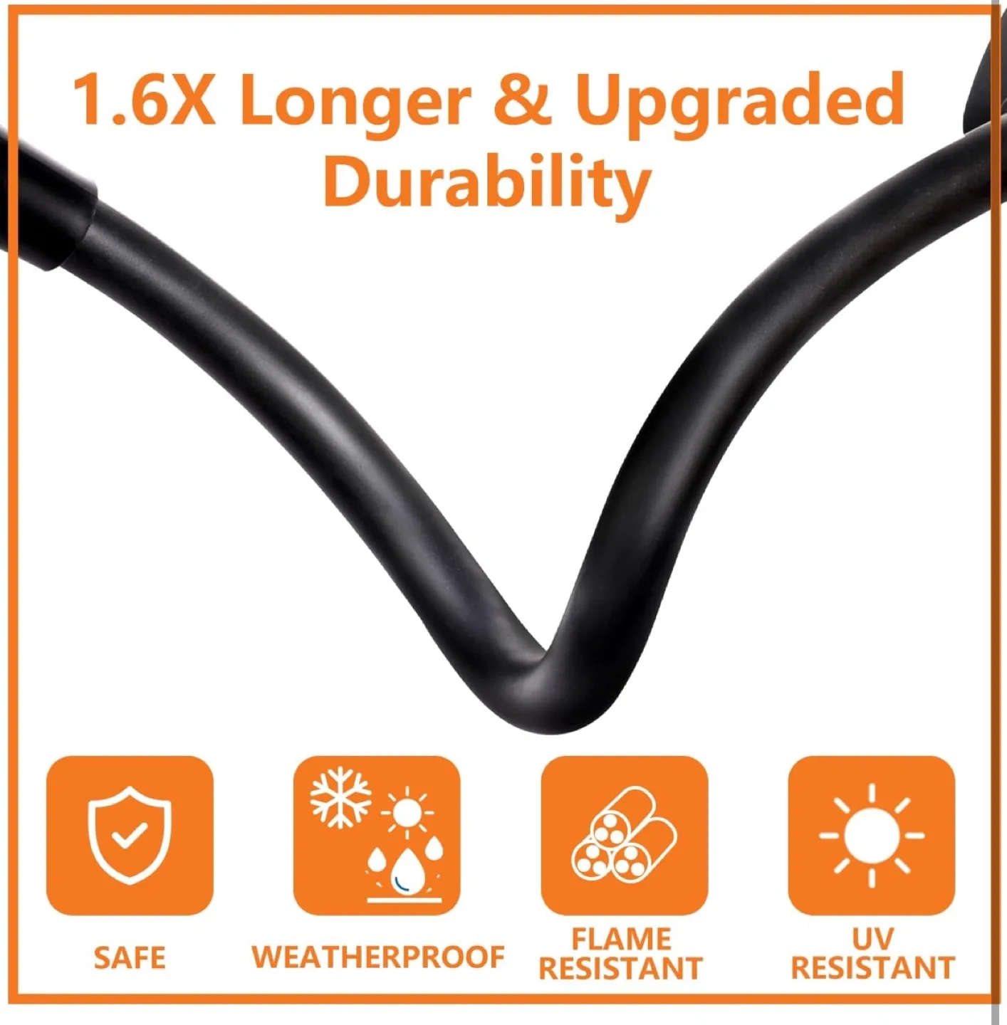 HOTROSE Tesla Mobile Connector Extension Cable - 46cm image indicator(2)