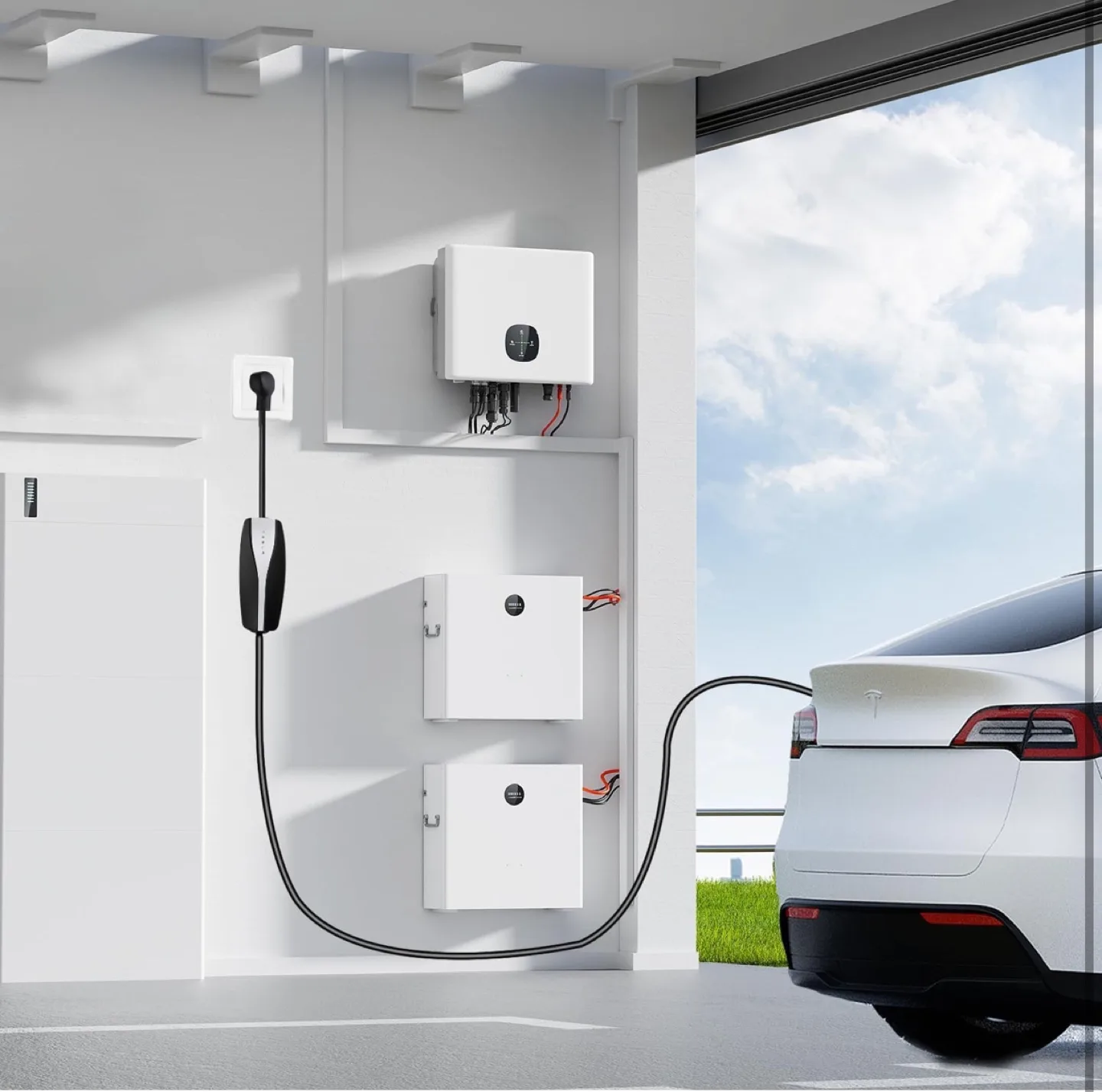 HOTROSE Tesla Mobile Connector Extension Cable - 46cm image indicator(6)