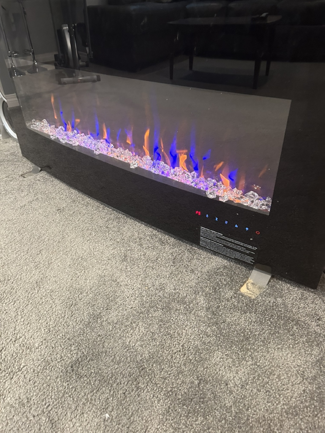 Electric Fireplace with Remote