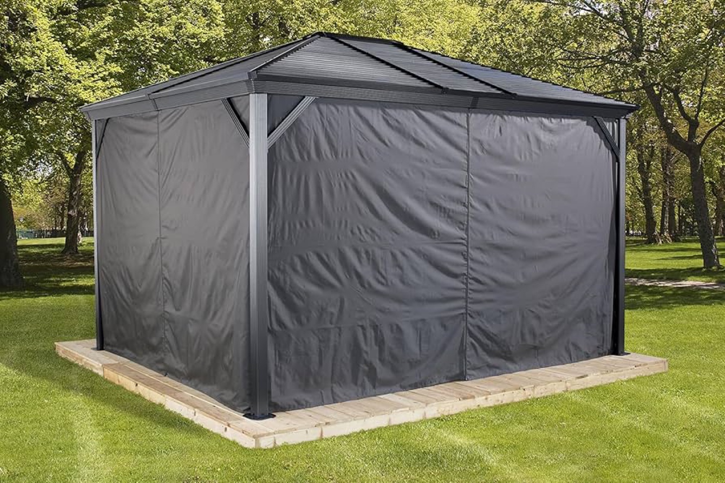 Gazebo Privacy Panels - Dark Grey - photo 2