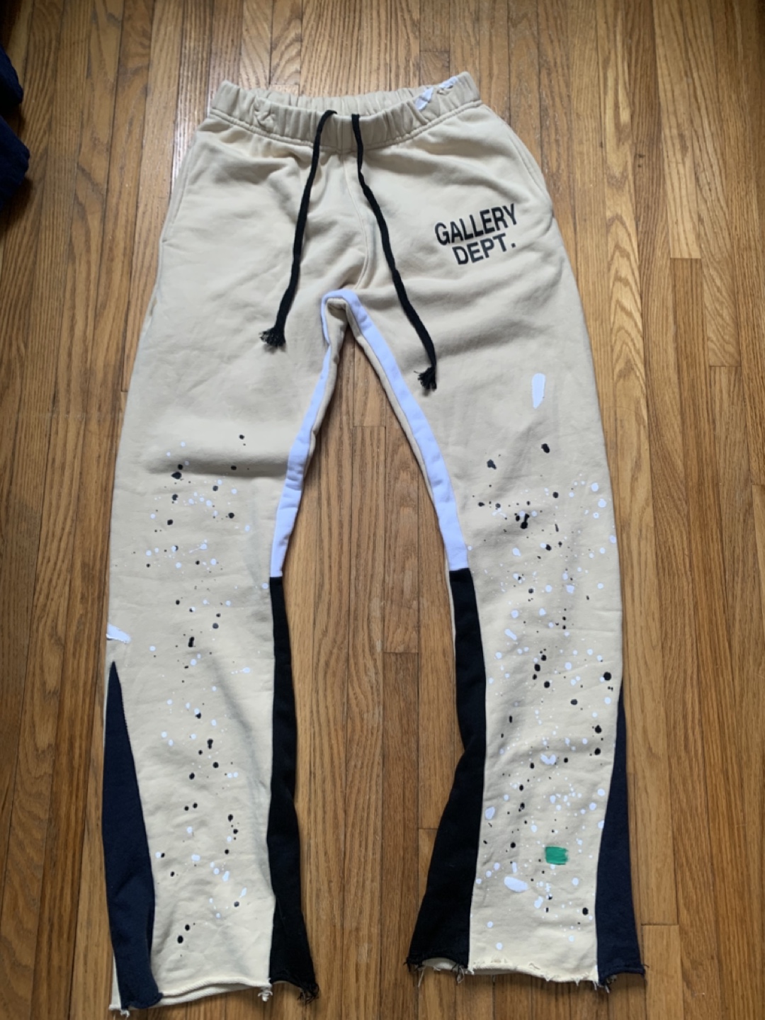 Gallery Dept. Beige Paint Splatter Sweatpants Size Large