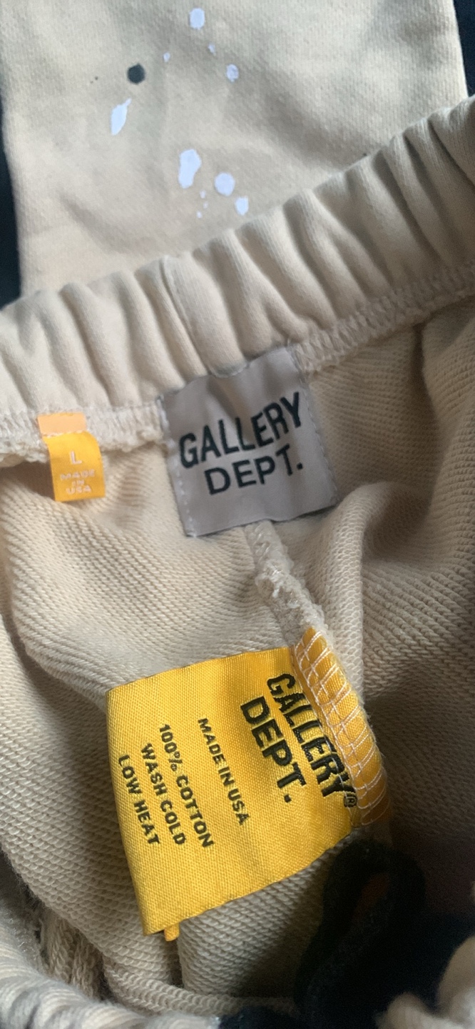 Gallery Dept. Beige Paint Splatter Sweatpants Size Large - photo 2