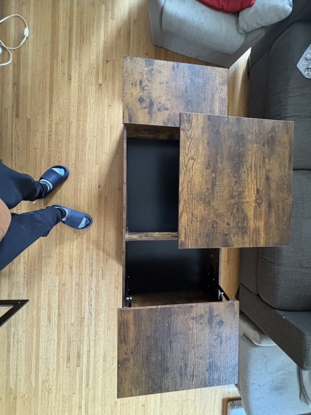 Lift-Top Coffee Table with Storage - photo 5