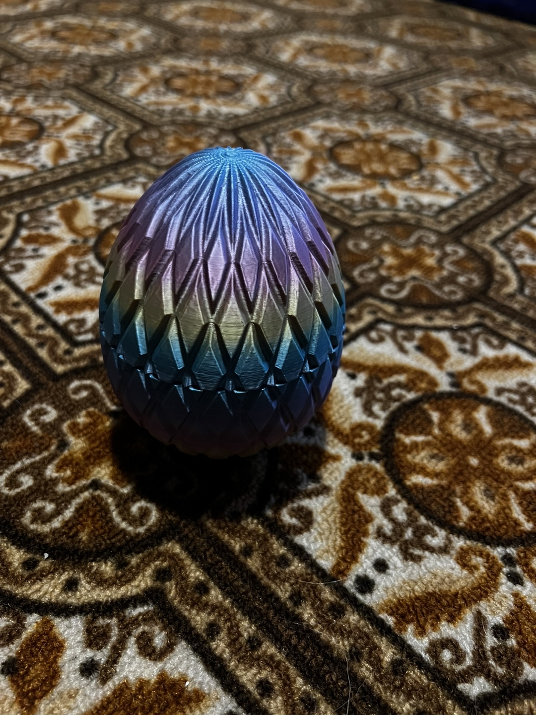 3D Printed Dragon Scale Egg Fidget Toy with Dragon - photo 3
