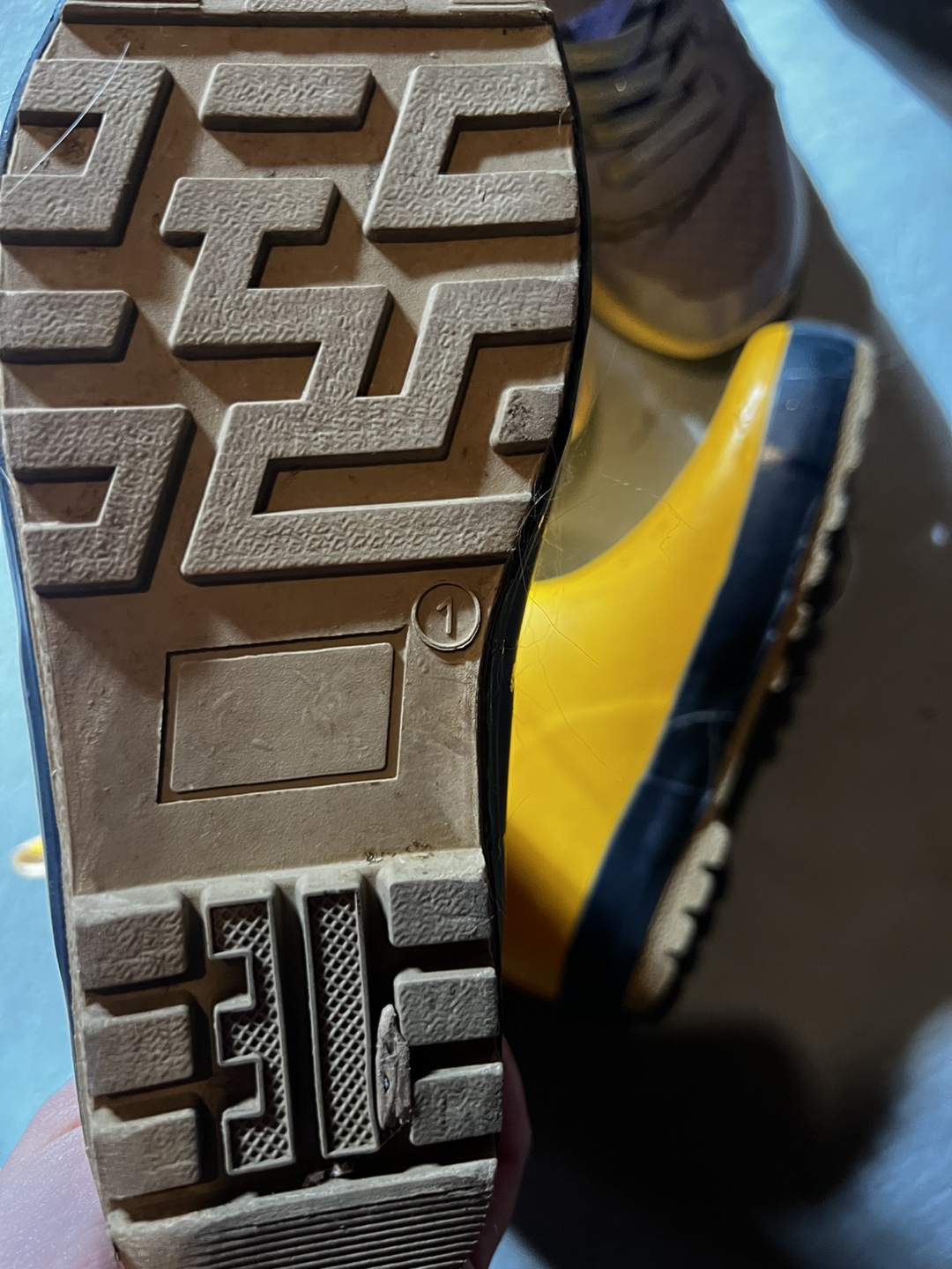 Kids' Yellow Rain Boots Size 1 - photo 2