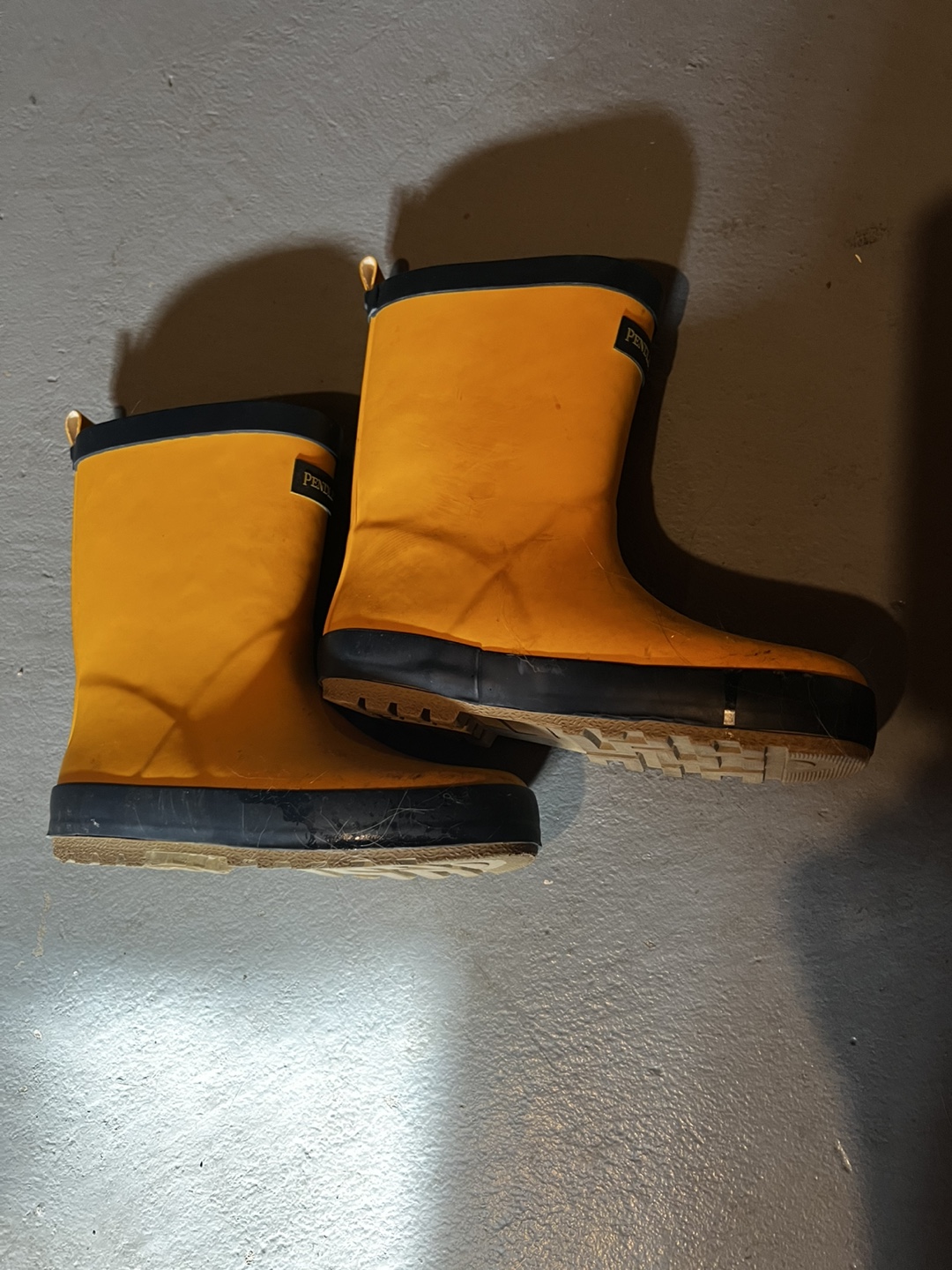 Kids' Yellow Rain Boots Size 1