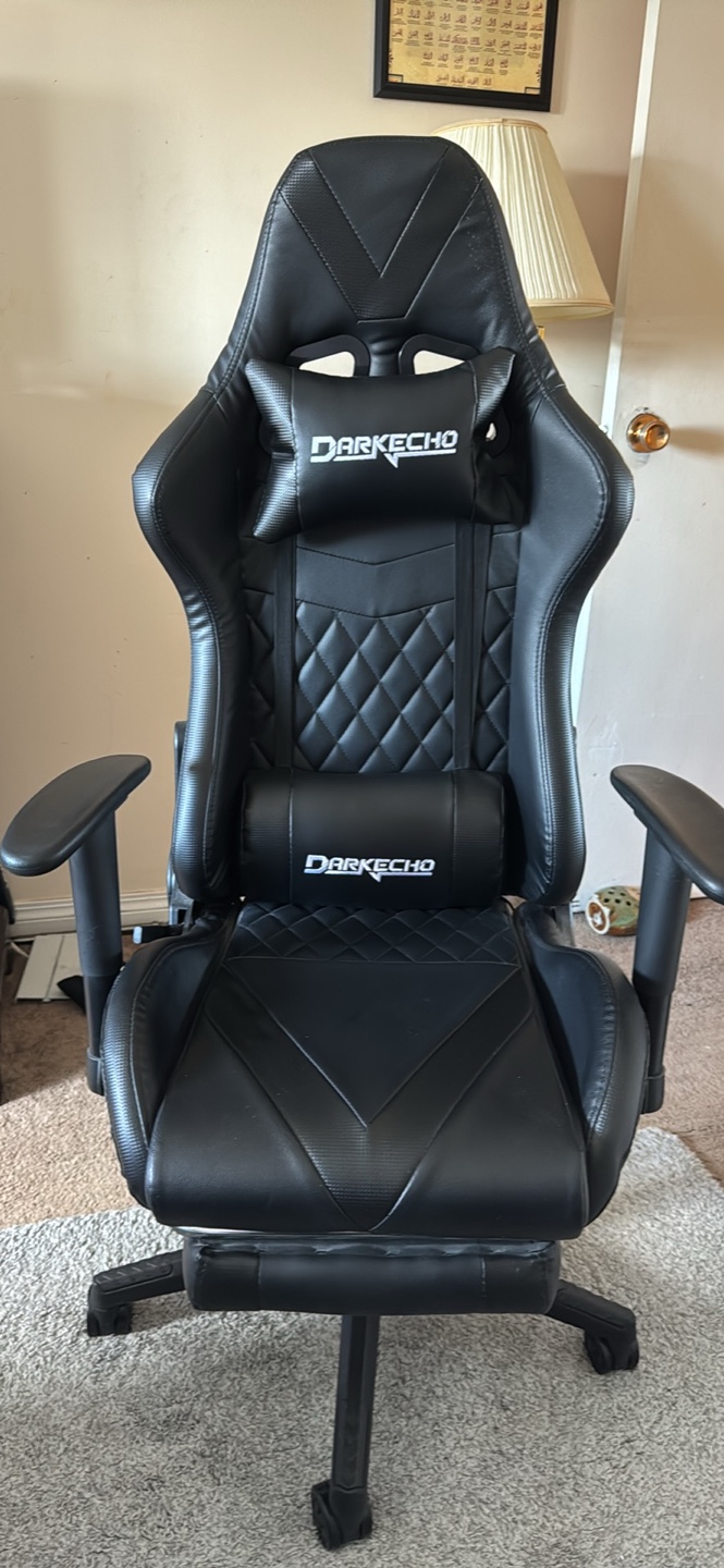 DarkEcho Gaming Chair with Footrest