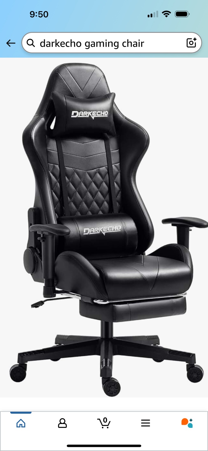 DarkEcho Gaming Chair with Footrest - photo 3