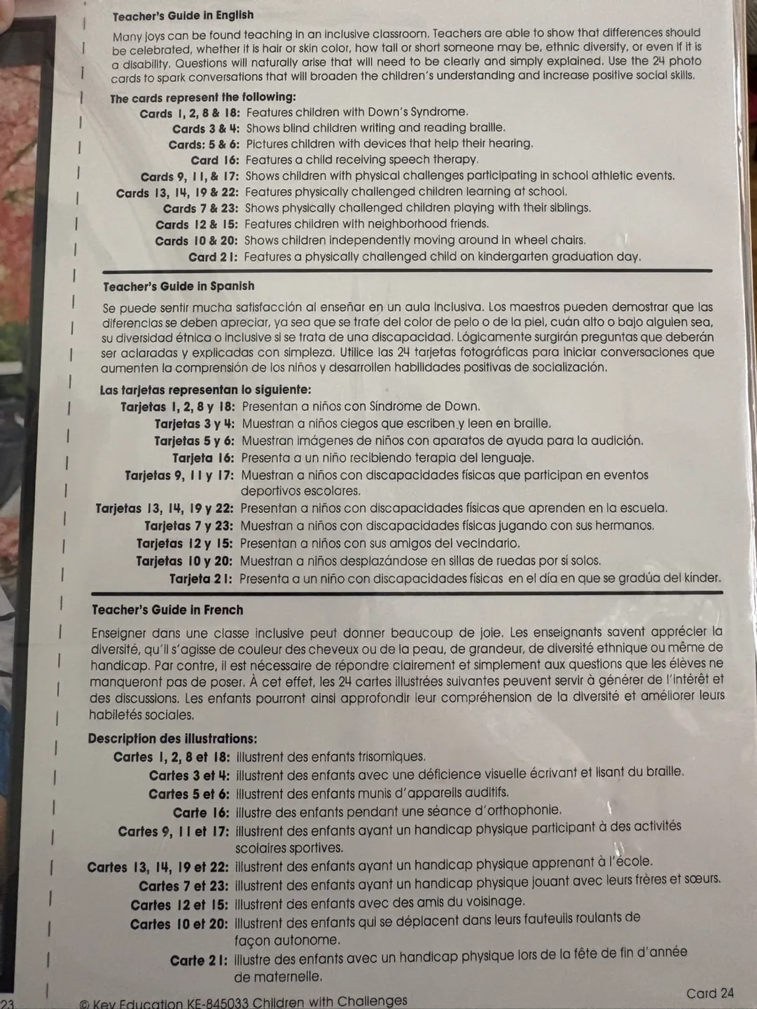 Key Education Children with Challenges Photo Cards image indicator(3)