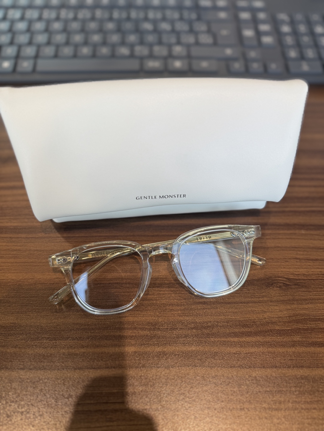 Gentle Monster Lutto C2 Glasses - Clear - photo 4