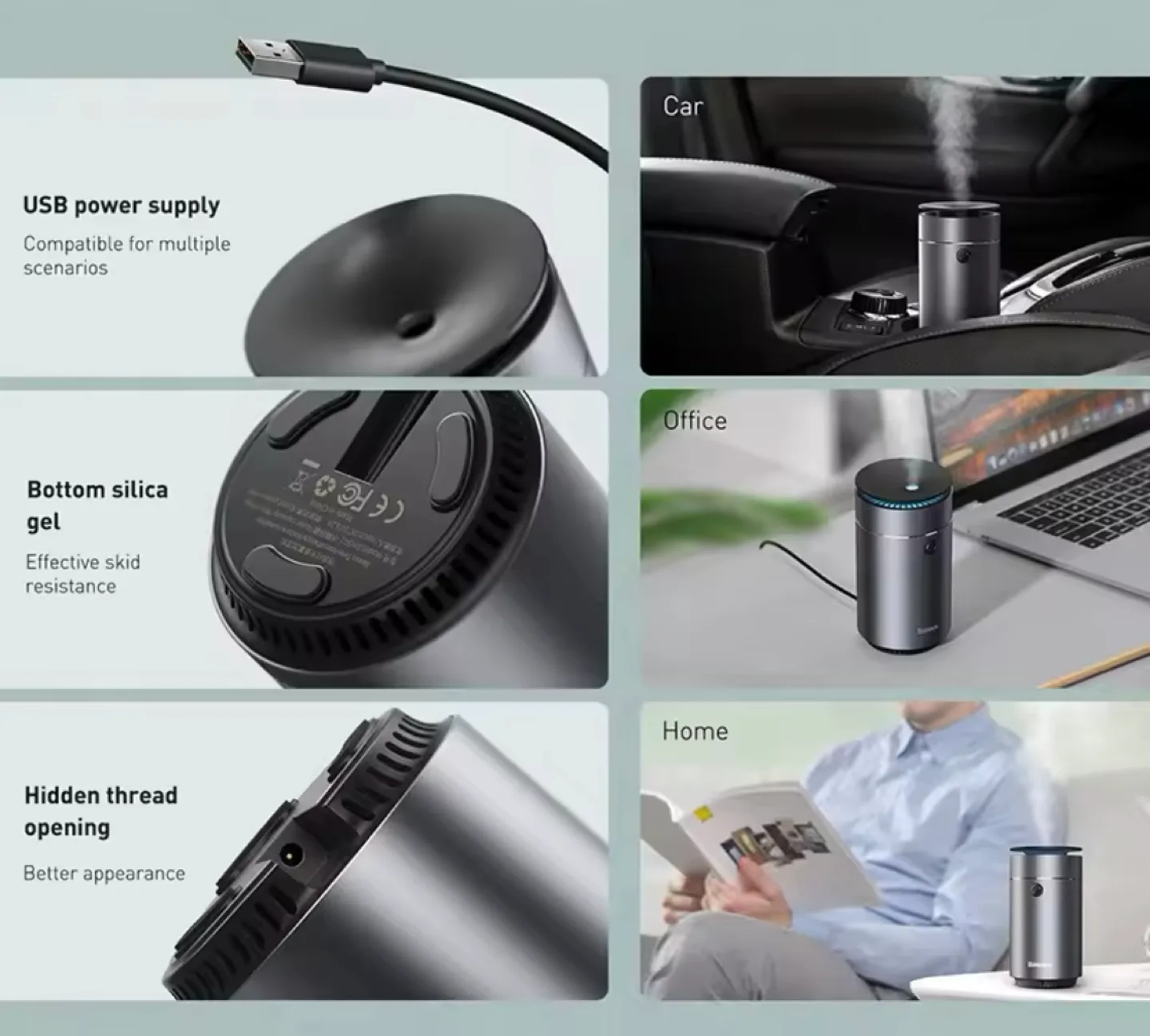 New Office/Desk/Home Humidifier image indicator(5)