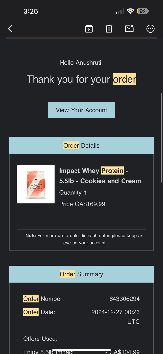 Myprotein Impact Whey Protein - Cookies and Cream - 3.3lbs - photo 3