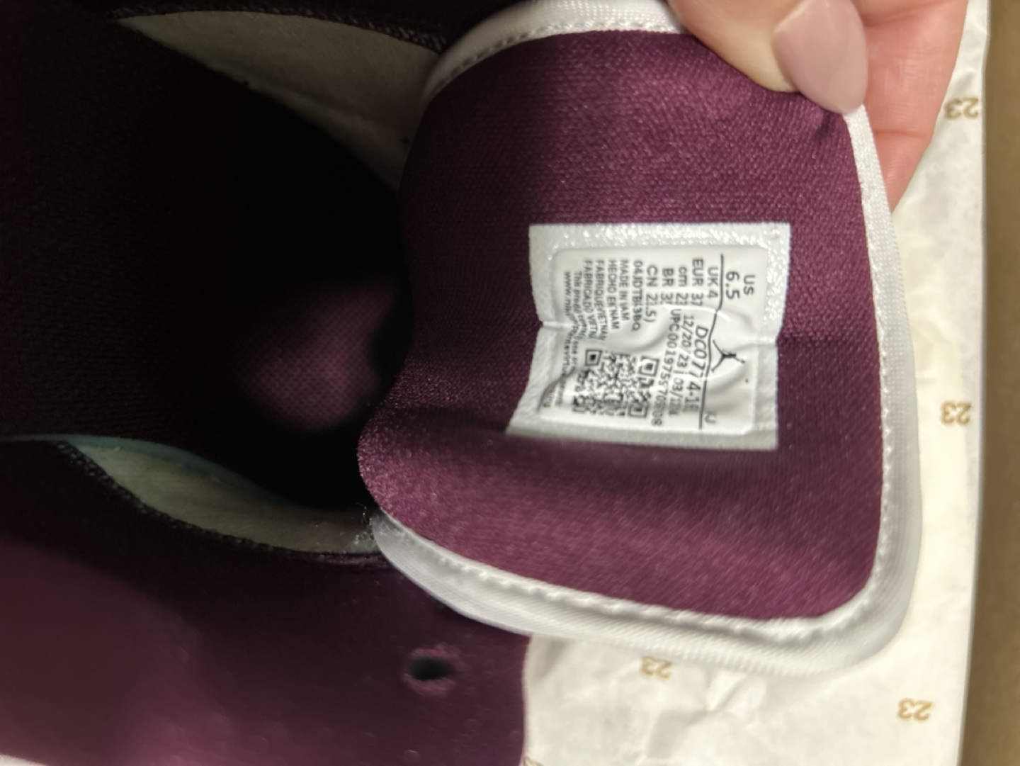 Women's Air Jordan 1 Low SE 'Burgundy Crush' - photo 5