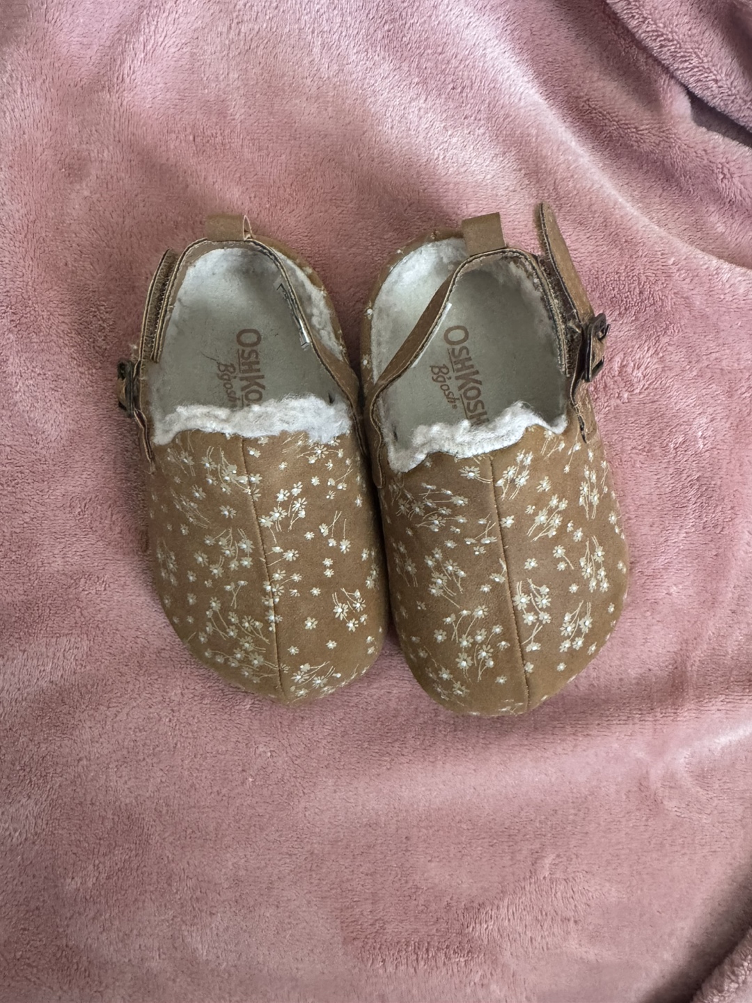 OshKosh B'Gosh Girls' Brown Floral Clogs Size 7 - photo 2