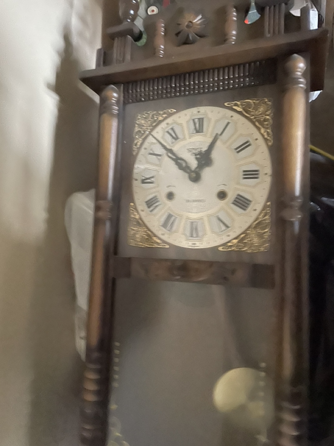Vintage Wooden Wall Clock