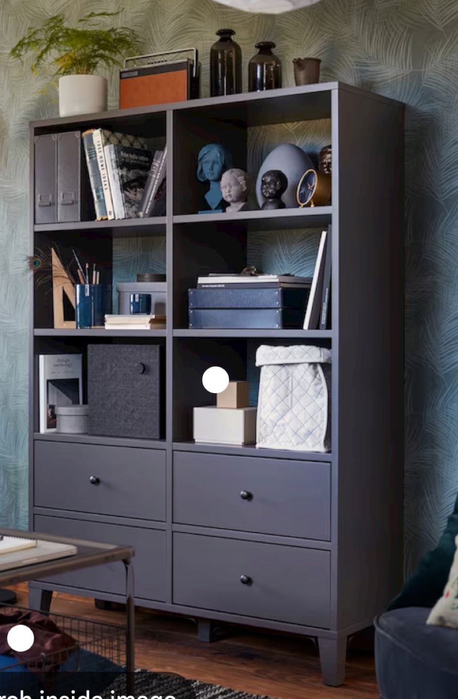 Grey Bookcase with Drawers - photo 2