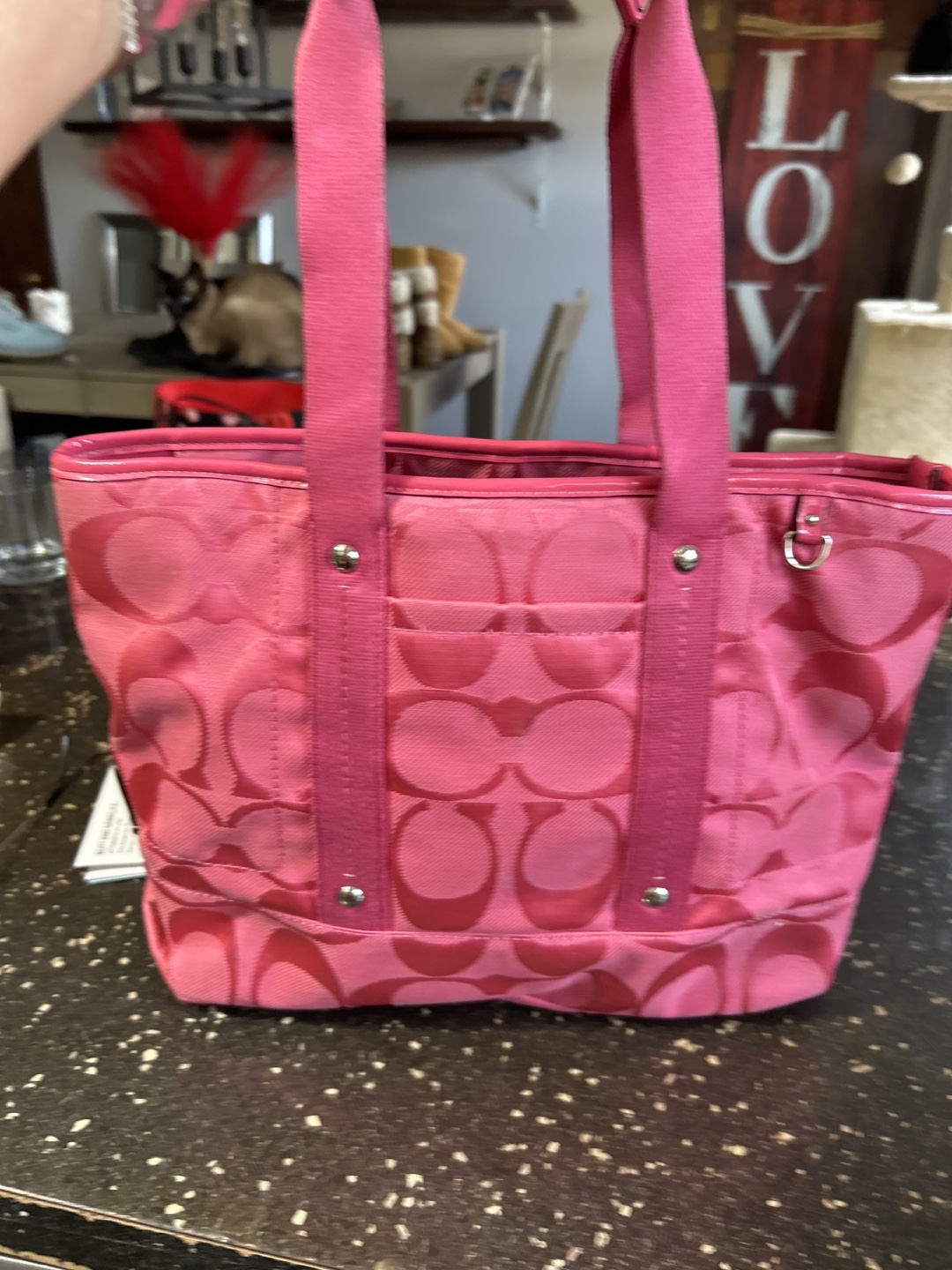 Pink Coach Tote Bag - photo 3