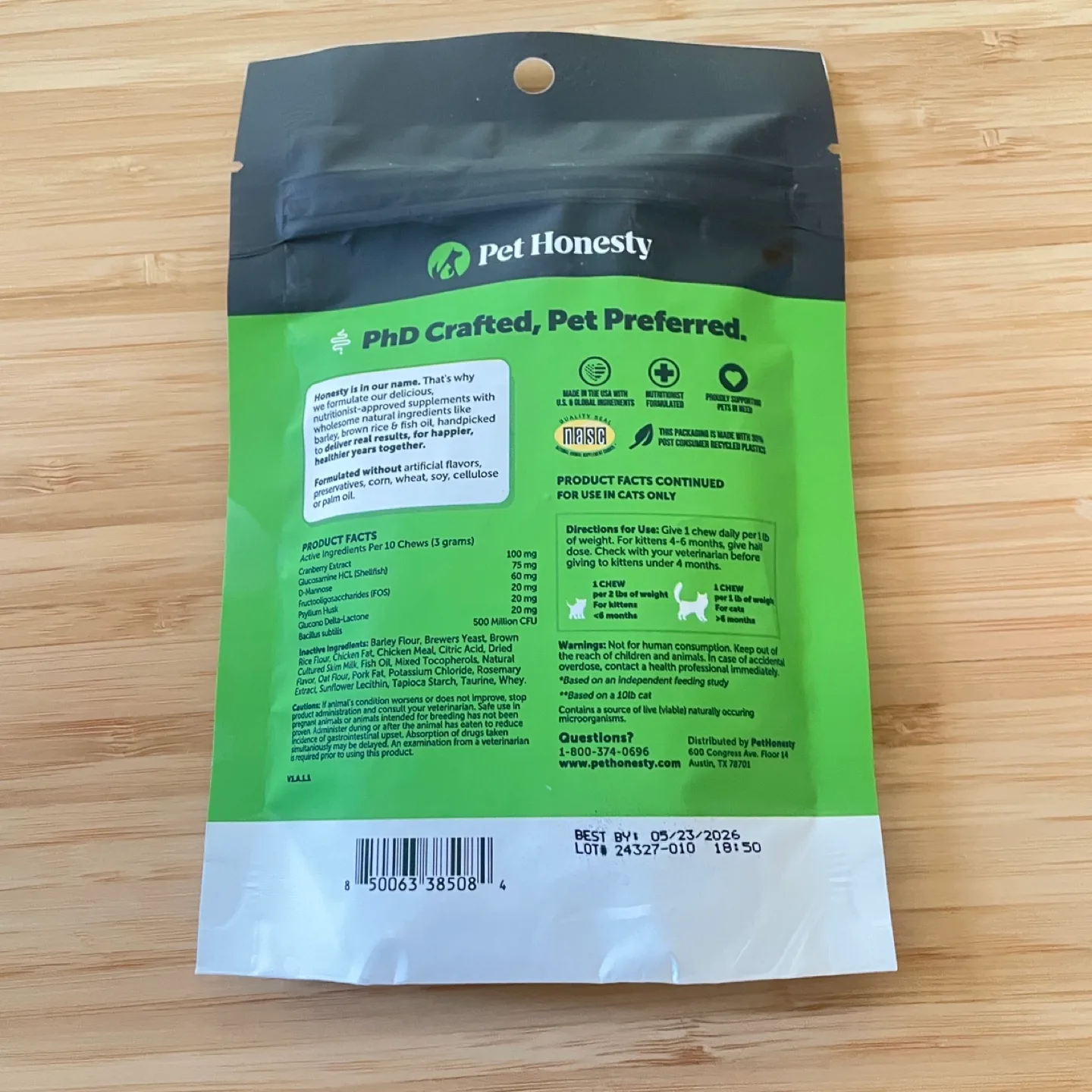 Pet Honesty Urinary Tract Health Supplement for Cats image indicator(2)