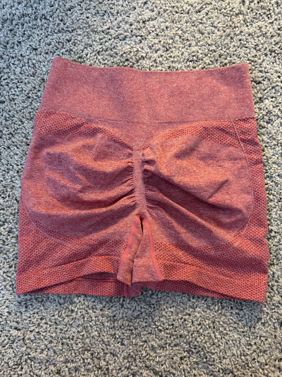 Pink Seamless Push up Workout Shorts