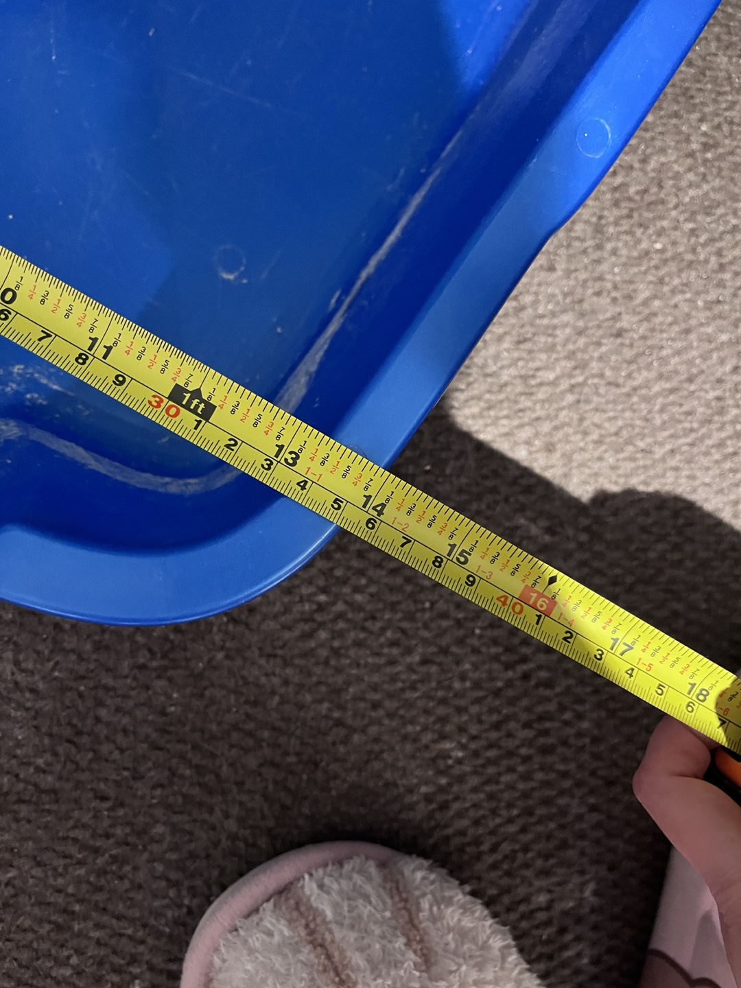 Large Blue Plastic Cat Litter Box - photo 3