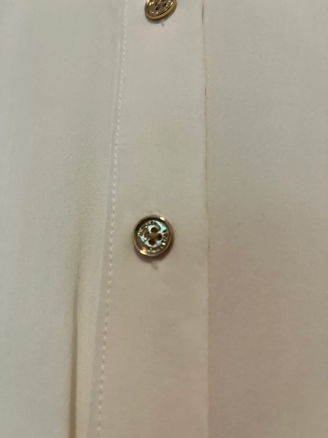 Michael Kors Women's Size Medium Cream Blouse image indicator(3)