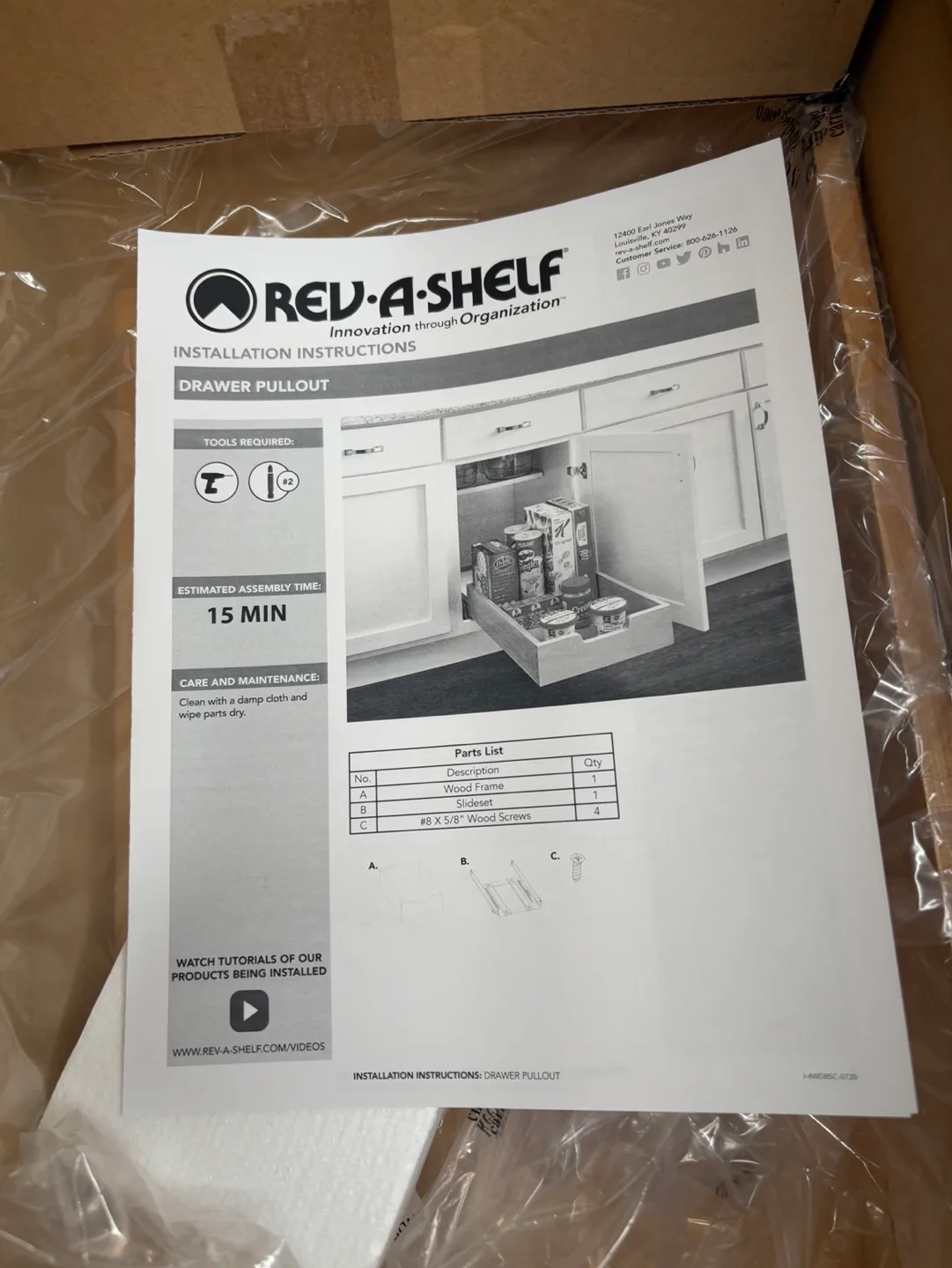 Rev-A-Shelf 23" Drawer Pullout image indicator(4)