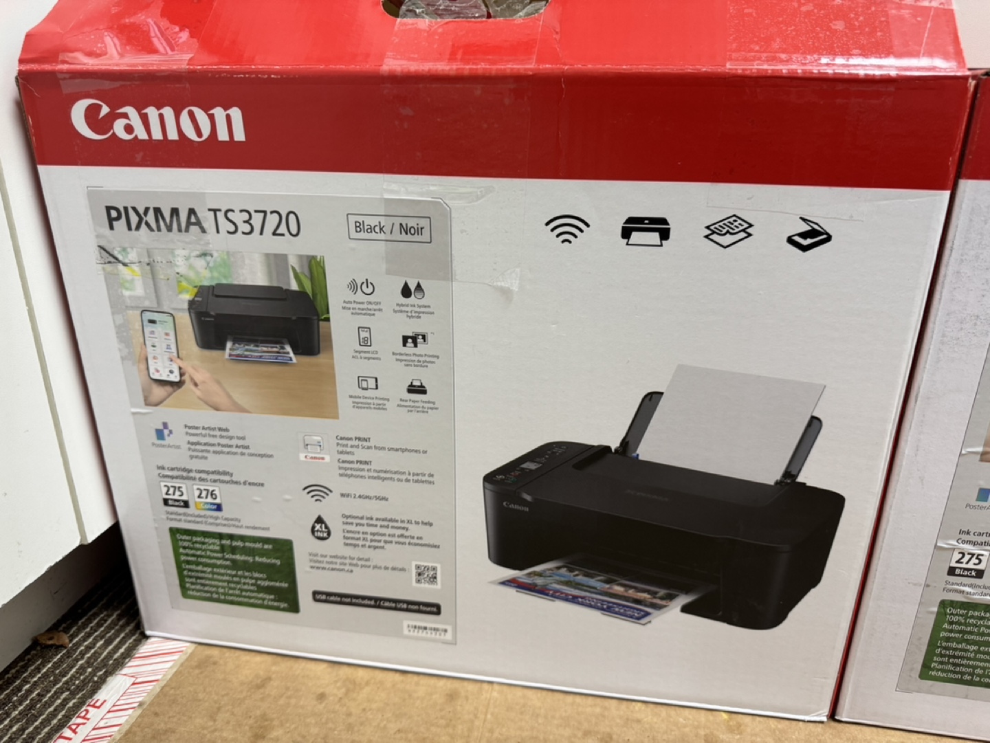 Canon PIXMA TS3720 Wireless Inkjet Printer