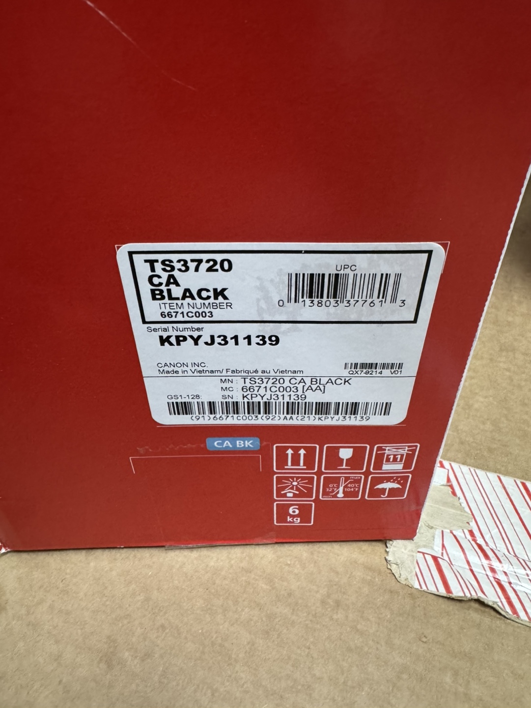 Canon PIXMA TS3720 Wireless Inkjet Printer - photo 2