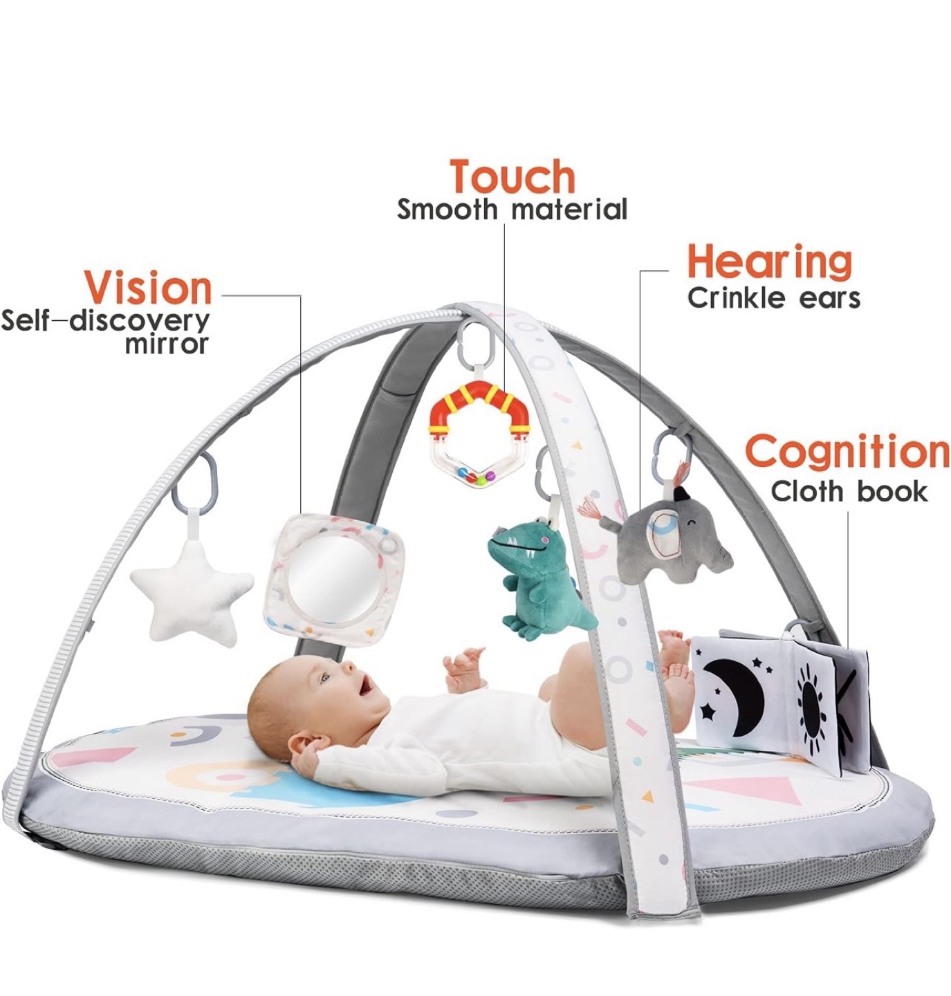 Baby Playmat Gym with Toys and 2 Removable Covers - photo 3