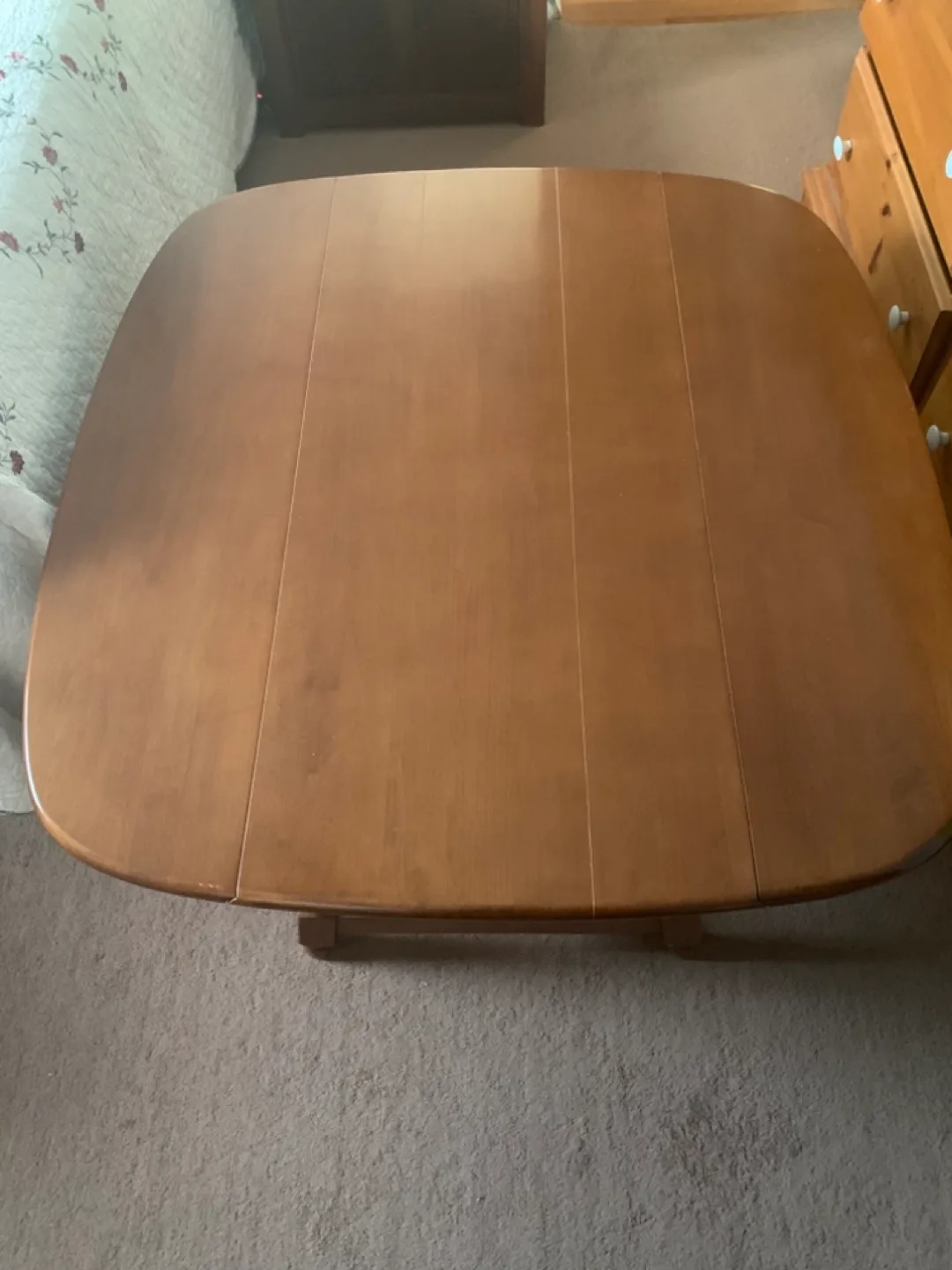 Mid-century Wooden Drop-Leaf Coffee Table image indicator(4)