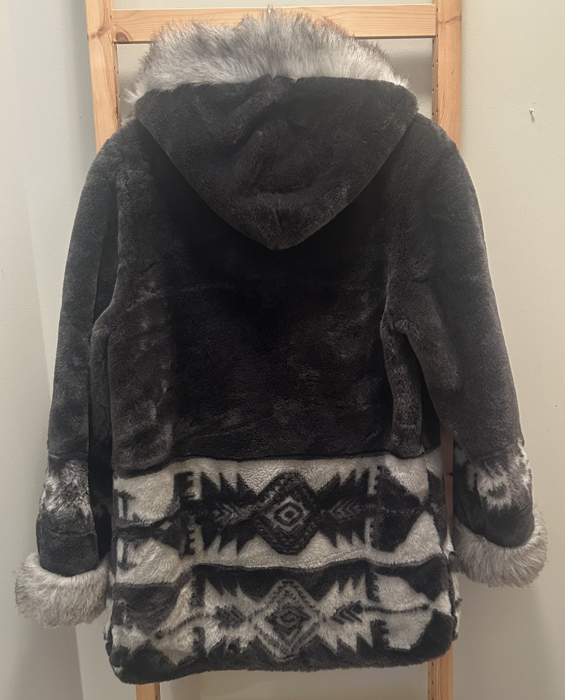 ALIA Faux Fur Hooded Jacket - Size Small - photo 3