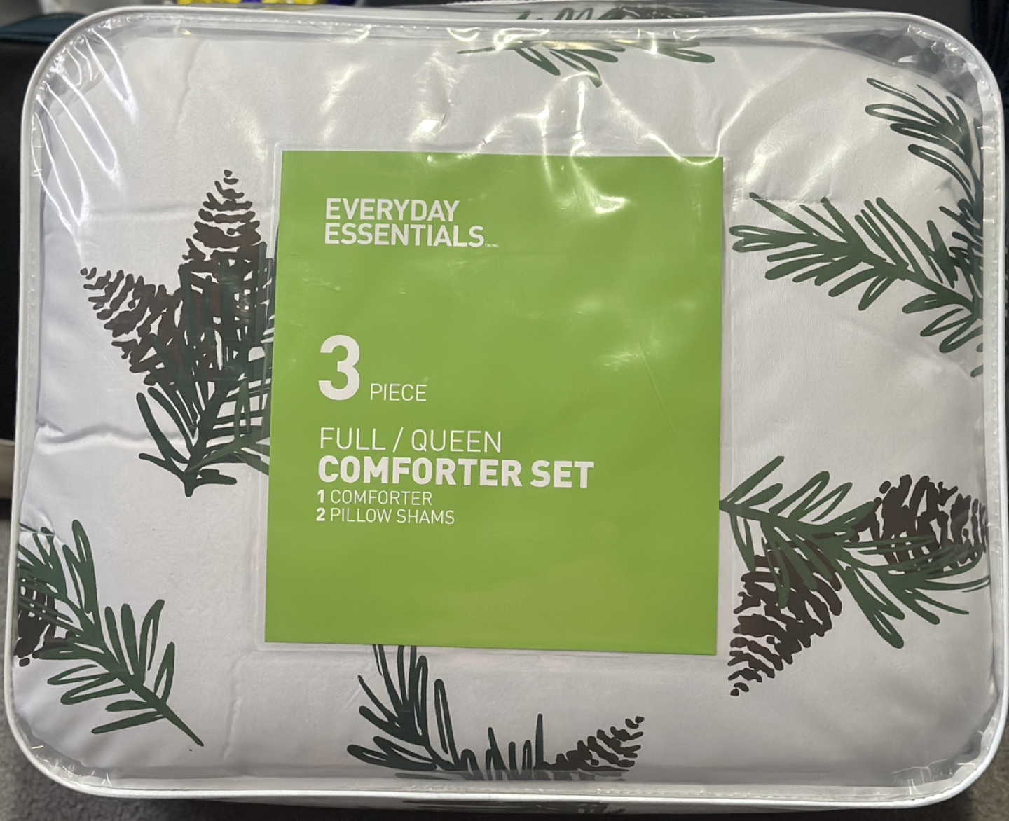 Everyday Essentials 3-Piece Full/Queen Comforter Set