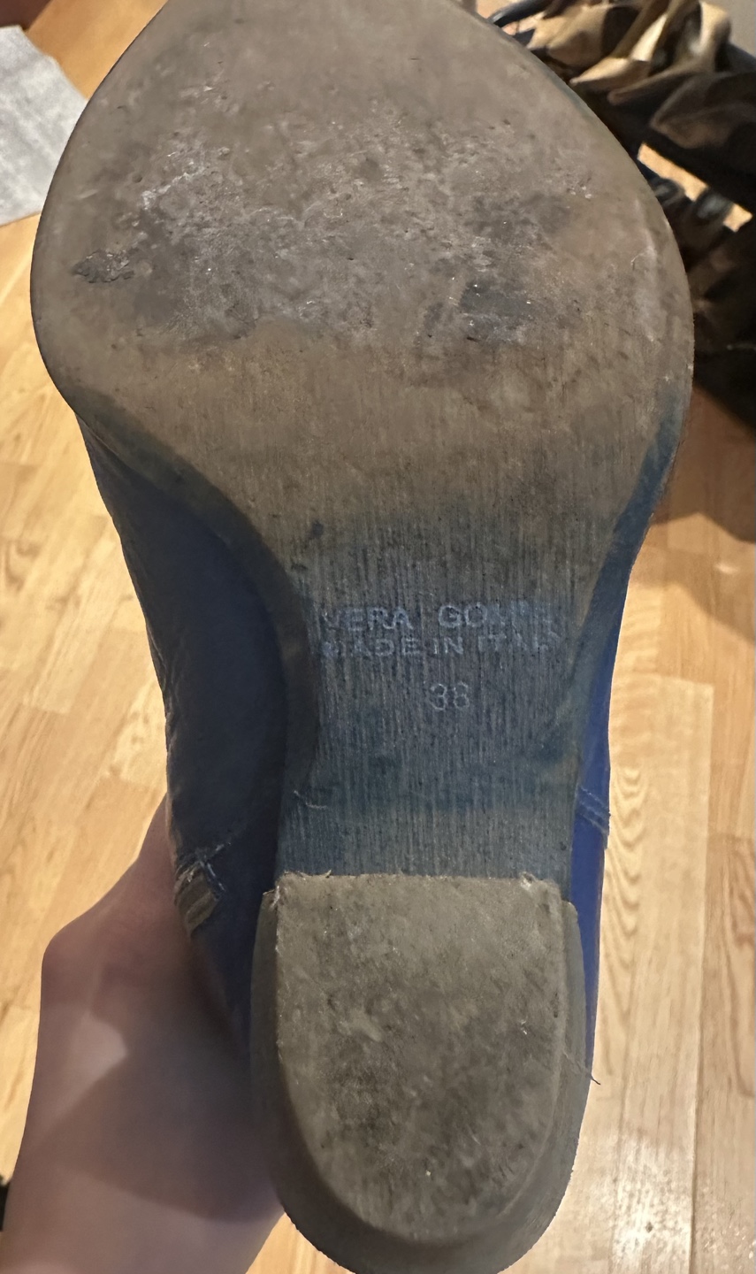 Vera Gomes Blue Leather Cowboy Boots - photo 4
