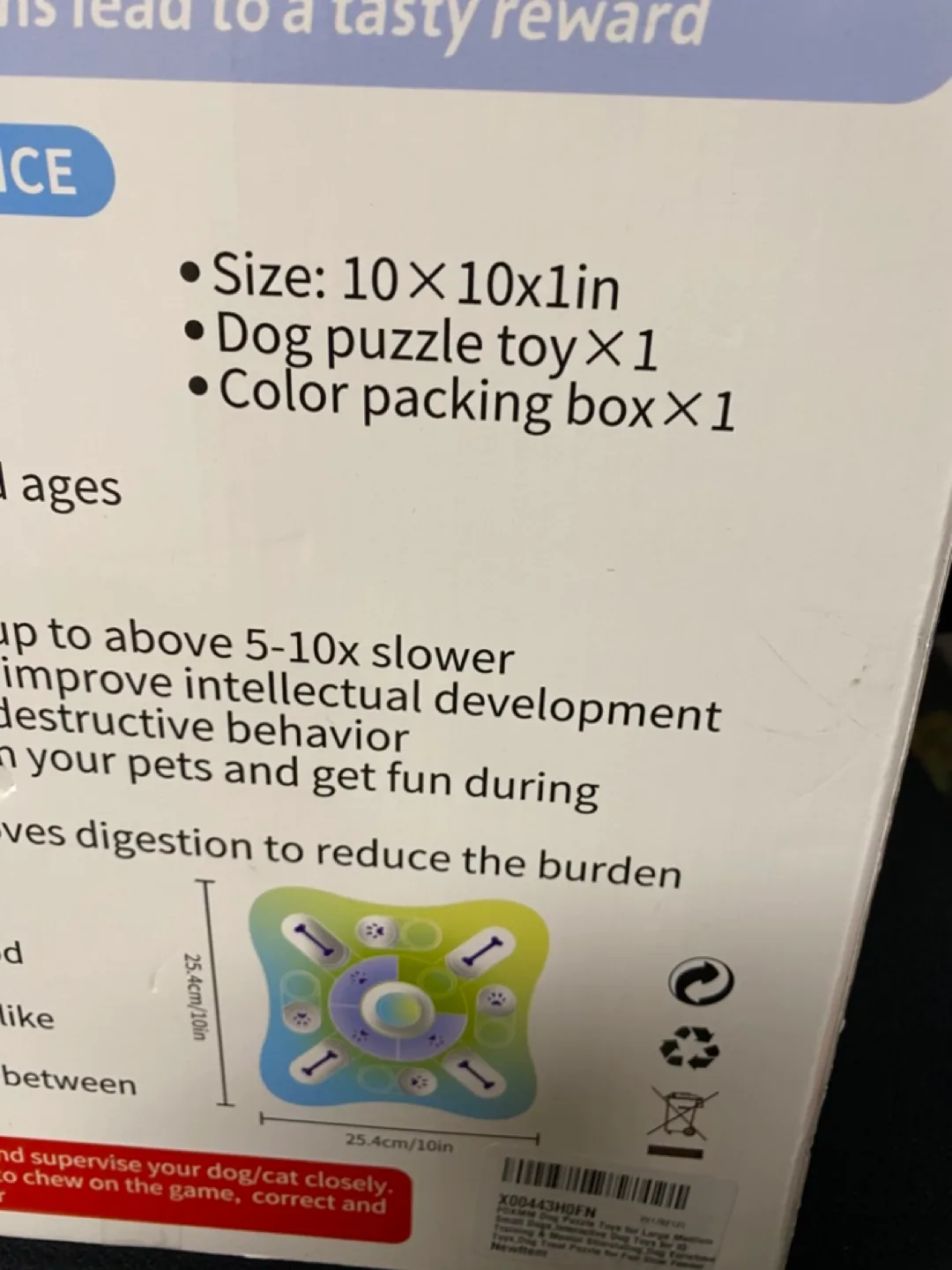 Dog Puzzle Toy - Interactive Treat Dispenser for Dogs and Cats image indicator(5)