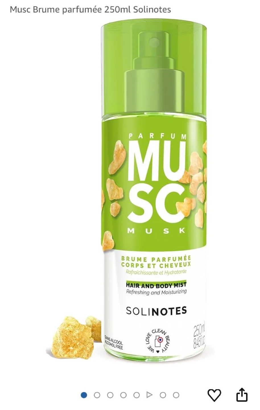Solinotes Musc Hair and Body Mist - 250ml image indicator(2)