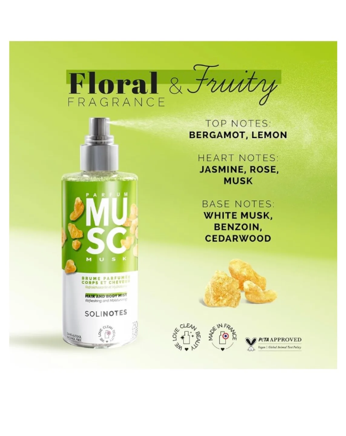 Solinotes Musc Hair and Body Mist - 250ml image indicator(5)