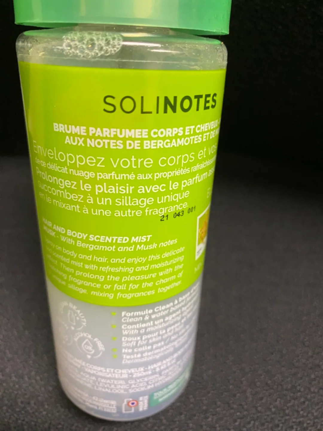 Solinotes Musc Hair and Body Mist - 250ml image indicator(9)