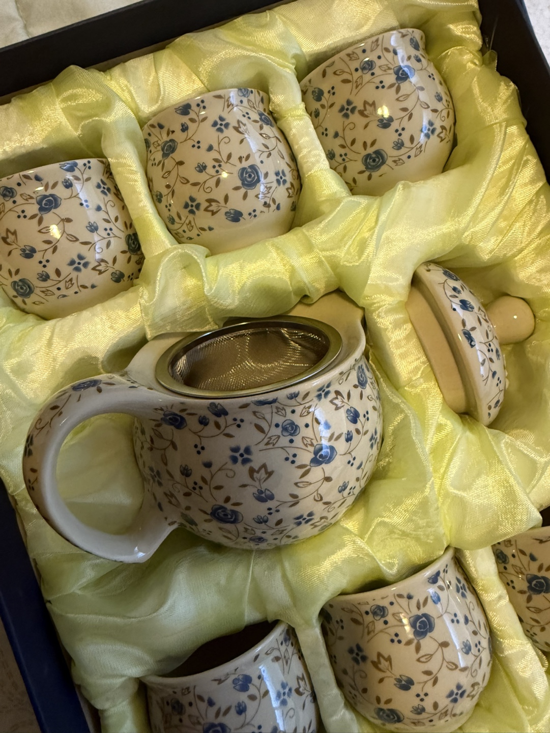 Floral Teapot and Teacup Set - photo 2