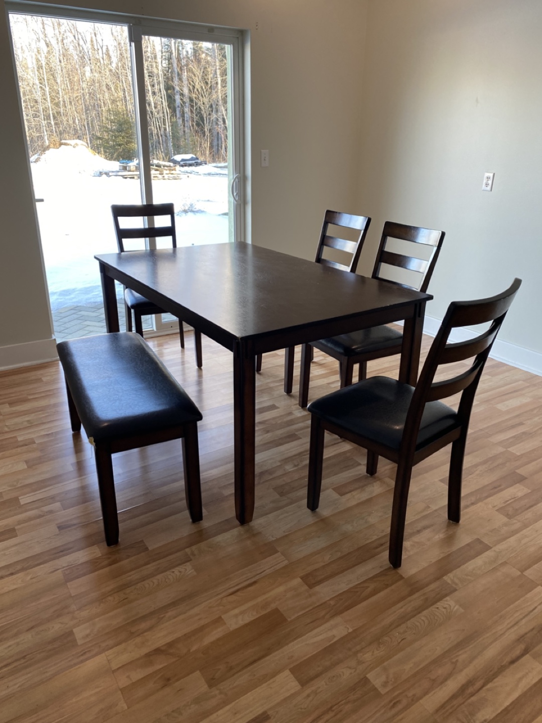 6-Piece Dining Set with Bench
