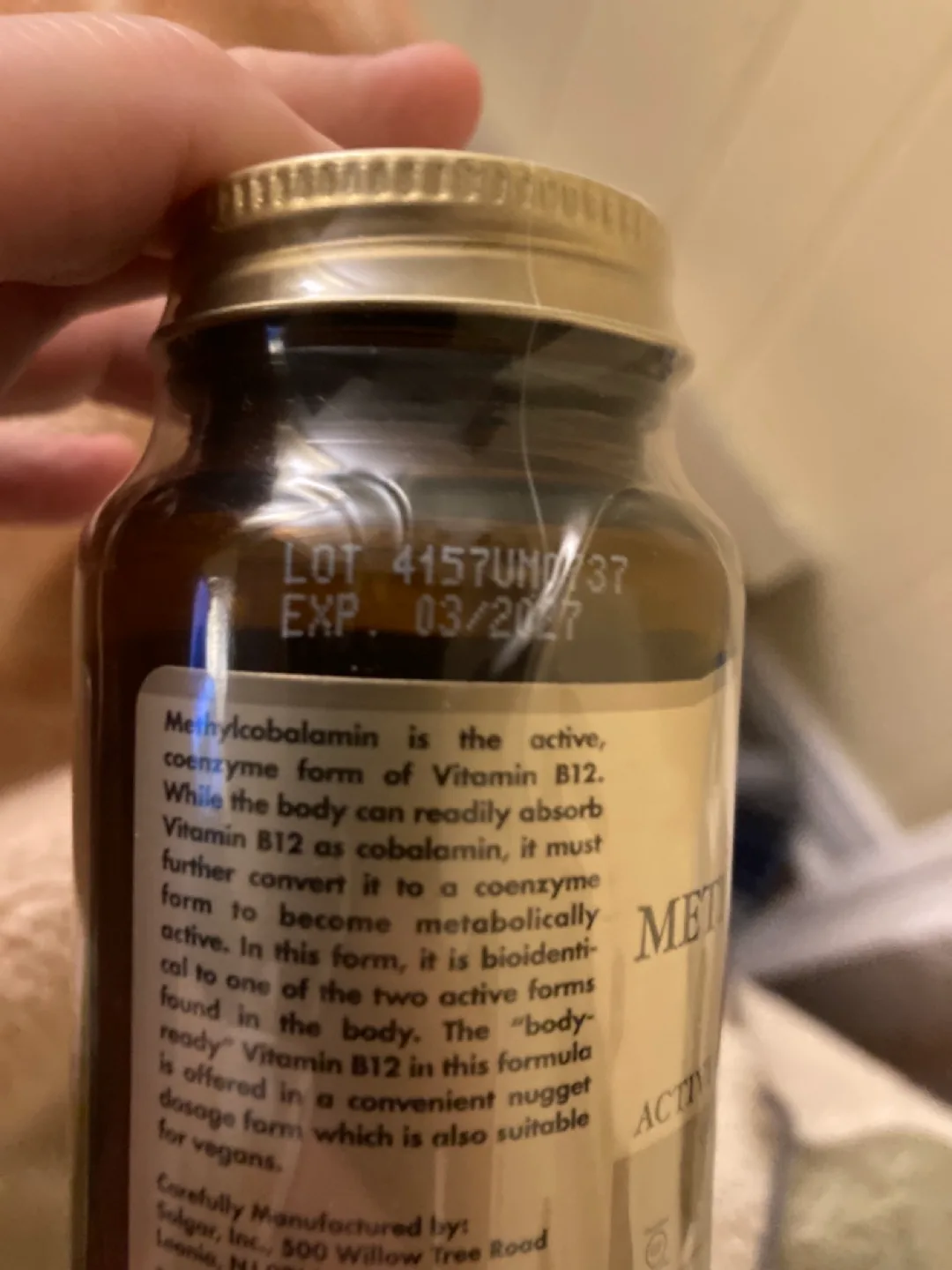 Solgar  Vitamin B12 5000 mcg - 60 Nuggets image indicator(3)