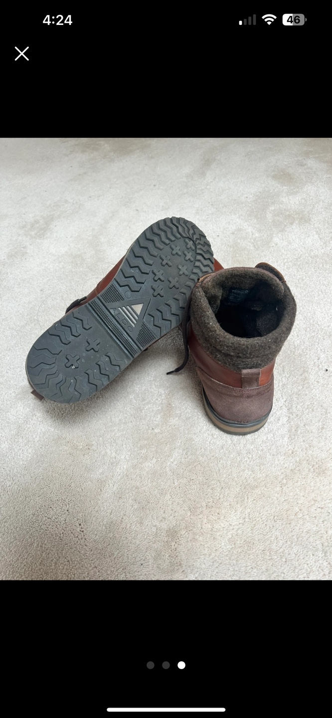 Men's Brown Leather Boots Size 14 - photo 3