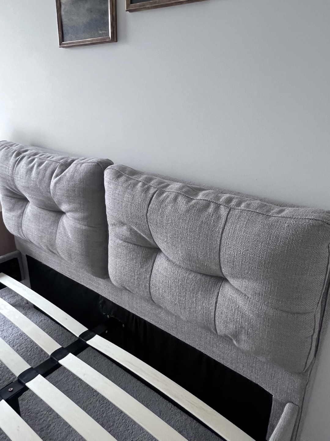 Queen Upholstered Bed Frame with Headboard - photo 5