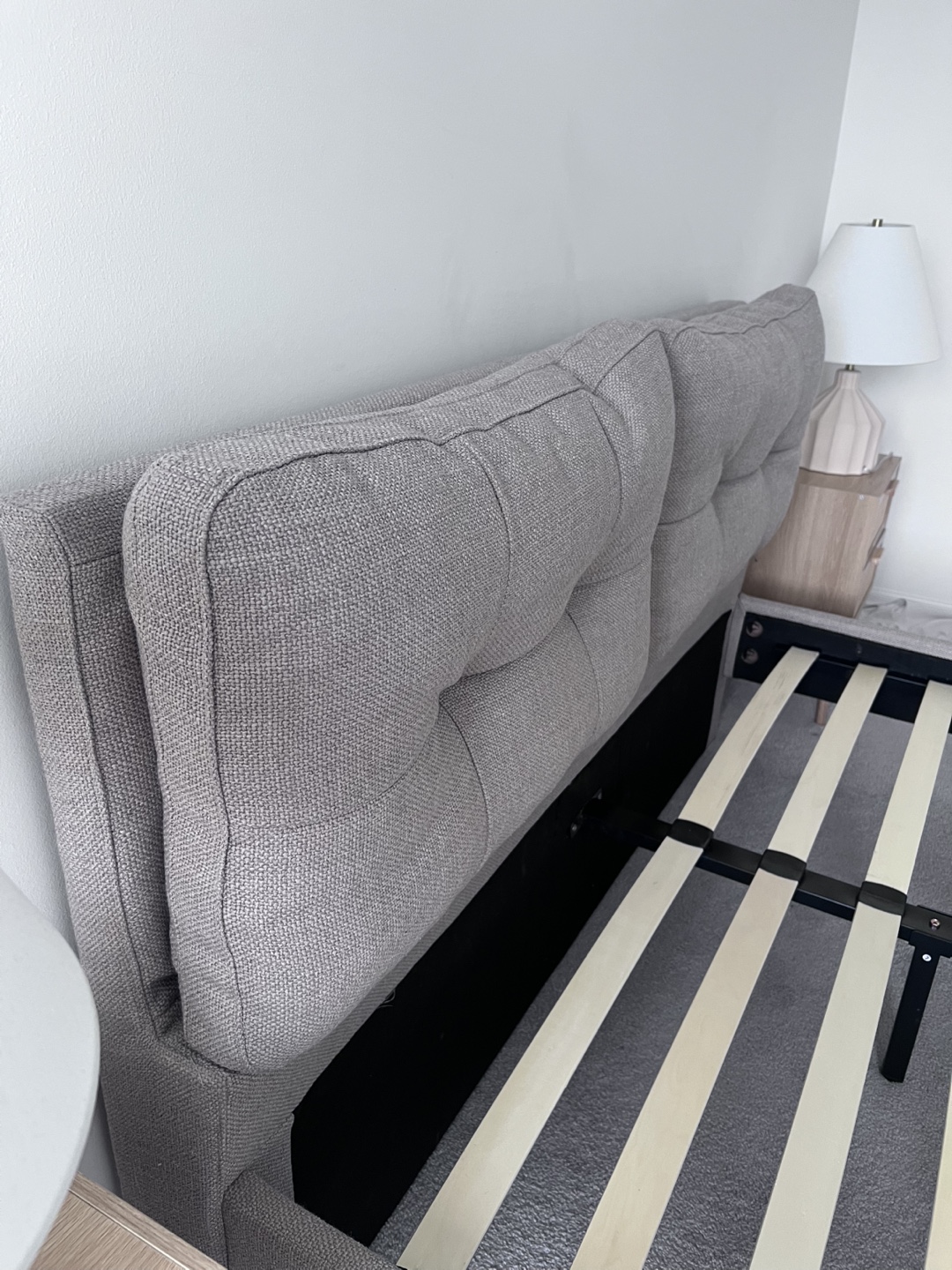 Queen Upholstered Bed Frame with Headboard - photo 3