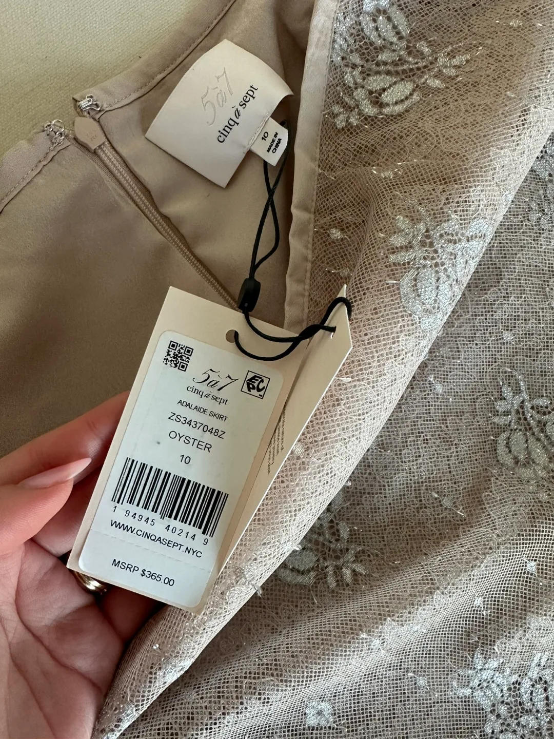 Cinch Sept Adelaide Skirt Size 10 Oyster image indicator(3)